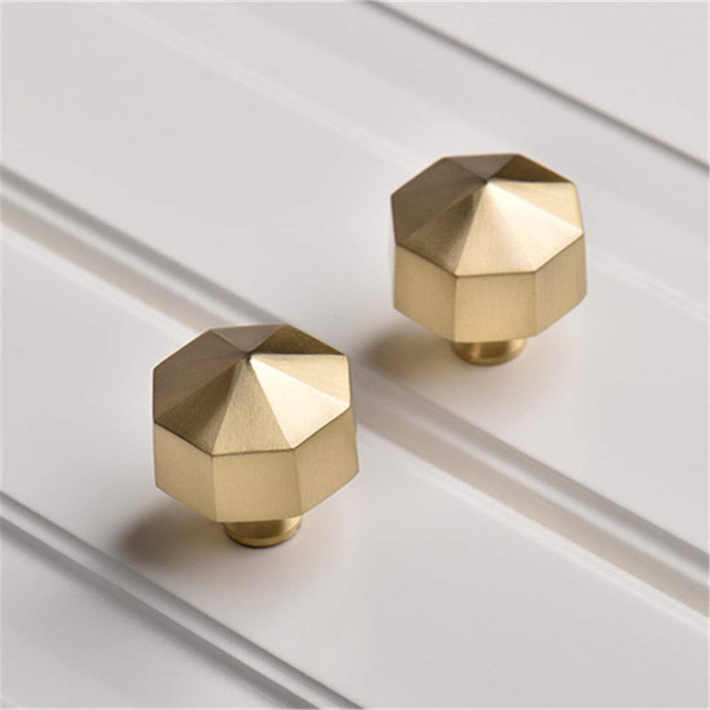 Pomos redondos para cajones o puertas Tiradores de latón macizo cónico