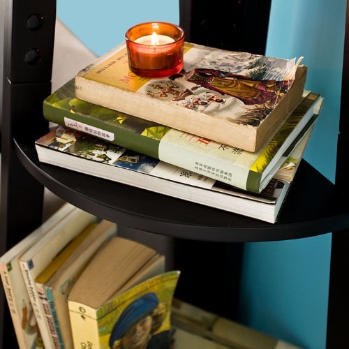 Haotian Modern ladder bookcase made of wood, book shelf,stand shelf, wall shelf (FRG20-SCH)