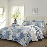 Laura Ashley - King Quilt Set, Reversible Cotton
