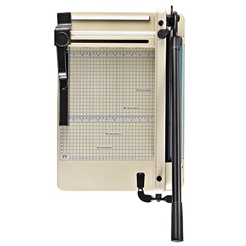 Flexzion Guillotine Stack Paper Trimmer Cutter 12 Inch A4 Professional