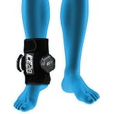 ICE20 Ankle Ice Therapy Wrap, Double Ice Bag, Black