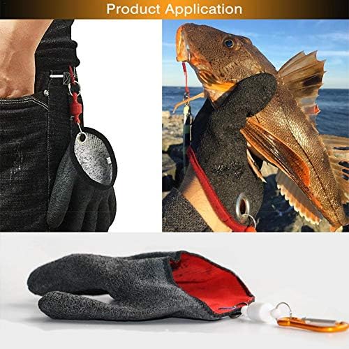 NOWAYTOSTART Winter Autumn Adjustable Waterproof Touchscreen Gloves Windproof Thermal Gloves with Non-Slip Full Finger, For Fishermen, Fishing Anti-Sting Half Palm Gloves Fishing Gear