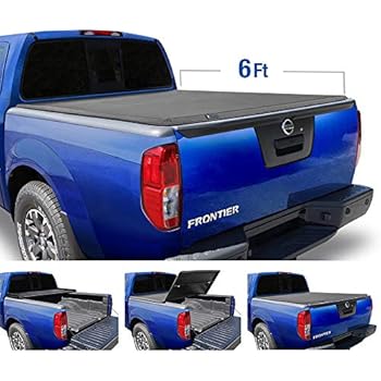 For 2005 2019 Frontier Equator 5 Bed Tri Fold Soft Tonneau Cover Led Lights Kit