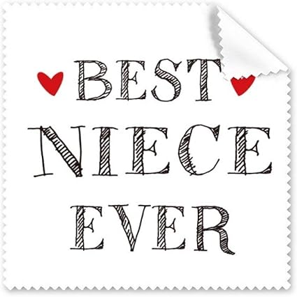 Diythinker Meilleure Niece Jamais Citation Nettoyage Coeur Lunettes Tissu Tissu Cadeau Telephone Ecran Nettoyant 5pcs Amazon Fr High Tech