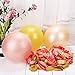 TecUnite 100 Pieces Latex Balloons for Party Decoration Supplies, 3 Colors, Rose Gold, Champagne Gold and Gold