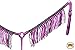 HILASON Pink Black Horse Breast Collar Braided Paracord Crystal Fringesthumb 4