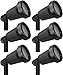 Paradise GL22724 Low Voltage Cast Aluminum 20W Spotlight (Black, 6 Pack)