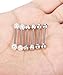Jstyle 3 Pairs 14G 316L Stainless Steel Nipple Rings Piercing Body Jewelry Barbell CZ Tongue Rings