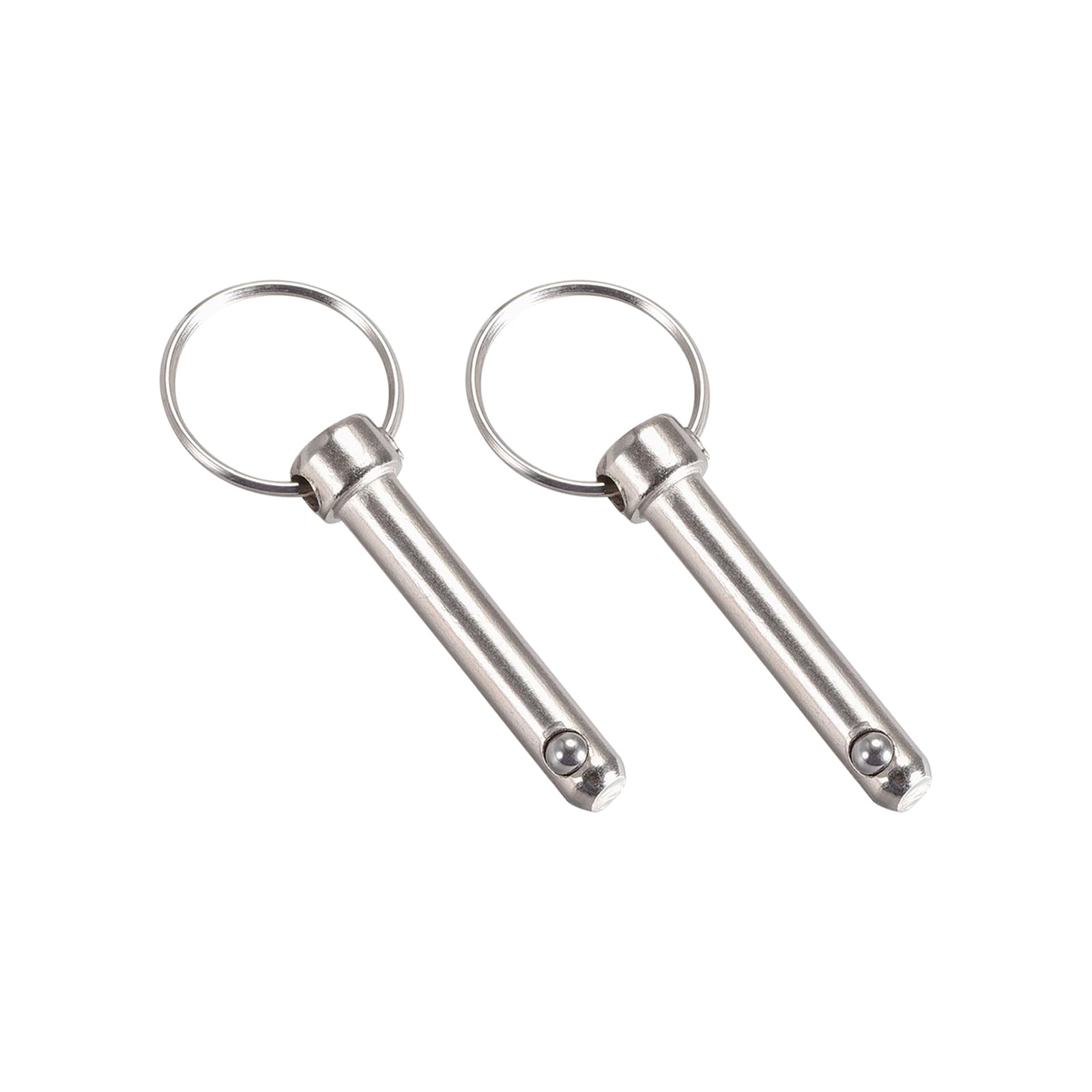METALLIXITY Quick Release Pins (8mmx42mm) 2Pcs, Carbon Steel Pull Pin - for Shipbuilding, Ship Outfitting, Boat Top