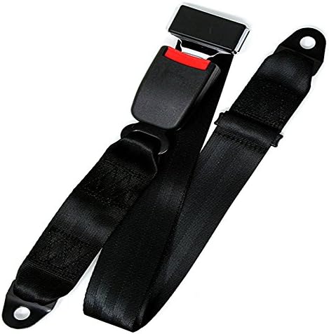 Upgrade Two-point seat belt Universal Lap Seat Belt,Universal 2 Point Fixed Adjustable Belt,Fit For UTV, Buggies,Club Golf Cart,Go Kart, Van, VR, Truck, Cars and Vehicles