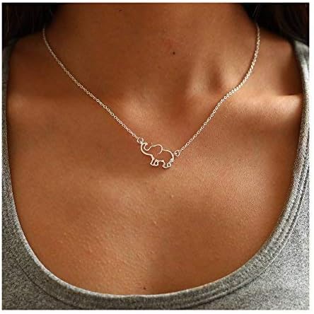 Barogirl Lovely Animal Pendant Necklace Elephant Necklace for Women and Girls YNC315