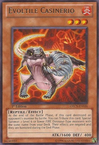 Yu-Gi-Oh! - Evoltile Casinerio (ORCS-EN026) - Order of Chaos - 1st Edition - Rare