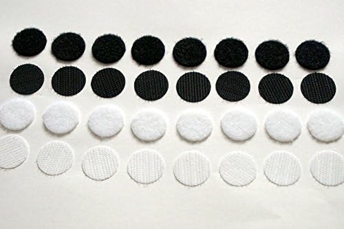 Hook and Loop – Adhesive Dots 50 Hook & 50 Loop White Hook and Loop 19 mm Pack of 100
