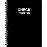 Check Register &ndash; A5 Check Book Register Books with Check &amp; Transaction Registers, Checking Account Register Book for Personal and Business, Black Check Register Notebook, 5.8"x8.25" Check Registers