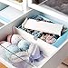 Hossejoy Dresser Drawer Organizers, Expandable Drawer Organizer/Divider - for Bedroom, Bathroom, Closet, Office, Kitchen Storage - 3 Pack