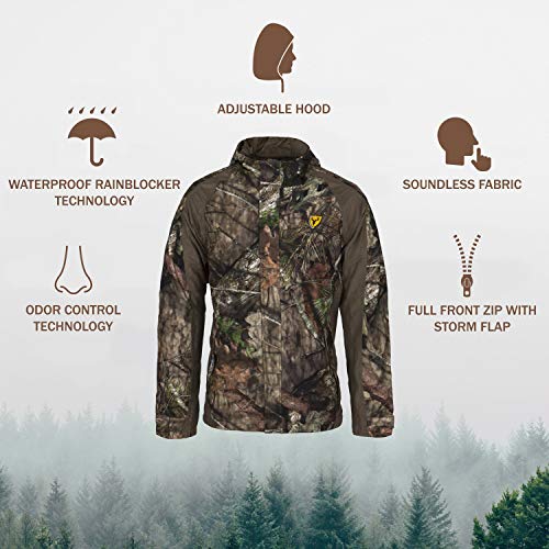 Scent Blocker Men's Drencher Jacket, Mossy Oak Country Break Up, X-Large