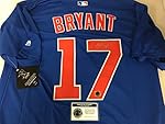 Kris Bryant Autographed Signed Authentic Majestic Blue Chicago Cubs Jersey Certified Authentic Hologram & Coa Card