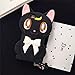 iPhone 6S Plus Case, MC Fashion Cute Japanese Cartoon Sailor Moon Crystal Luna Cat Protective Silicone Case for Apple iPhone 6S Plus and iPhone 6 Plus (Luna-Black)