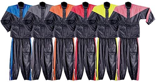 Two Piece RS5001 Motorcycle Rain Gear 4XL Orange