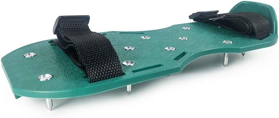 QWORK Gunite Spiked Shoes with 1 Inch Short Spikes for Epoxy Green 1 Pair