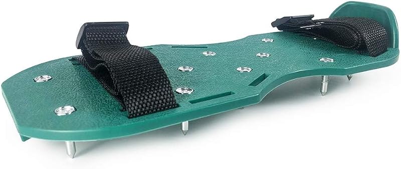 QWORK Gunite Spiked Shoes with 1 Inch Short Spikes for Epoxy Green 1 Pair