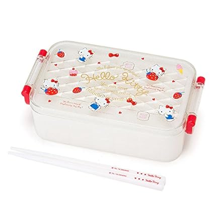 Amazon Com Hello Kitty Lunch Box Food Container 520ml With