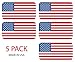 Sassy Stickers (5) American Flag Hard Hat Stickers / Decals / Labels Tool Lunch Box Helmet Patriotic Old Glory primary