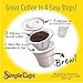 SIMPLECUPS Disposable Cups, 50Cups, Lids, and Filters - Compatible with Keurig, K-Cup machines & other Single Serve Coffee Brewer Reusable K Cups -Use & Make Your Own - Works with All Brand, Gift