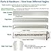 Baseboard Heat Covers, Baseboard Heater Cover WITH End Caps (Left and Right) | Hot Water Heating Cover Enclosure, Direct Replacement Kit for Slant Fin - Rust Proof/Energy Efficient - 6' White