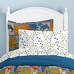Dream Factory Dinosaur Blocks Ultra Soft Microfiber