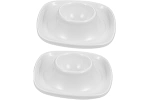 HYTROVE Creative Ceramic Egg Cups Egg Plates for Home and Hotel Smooth Texture Easy to Clean Breakfast and