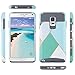 Note 4 Case, Galaxy Note 4 Case,ULAK Knox Armor Slim Dual Layer Protection Hard Back Cover Shock Absorbent TPU Bumper Case for Samsung Galaxy Note 4 (5.7 inch) Artistic-Green Marble