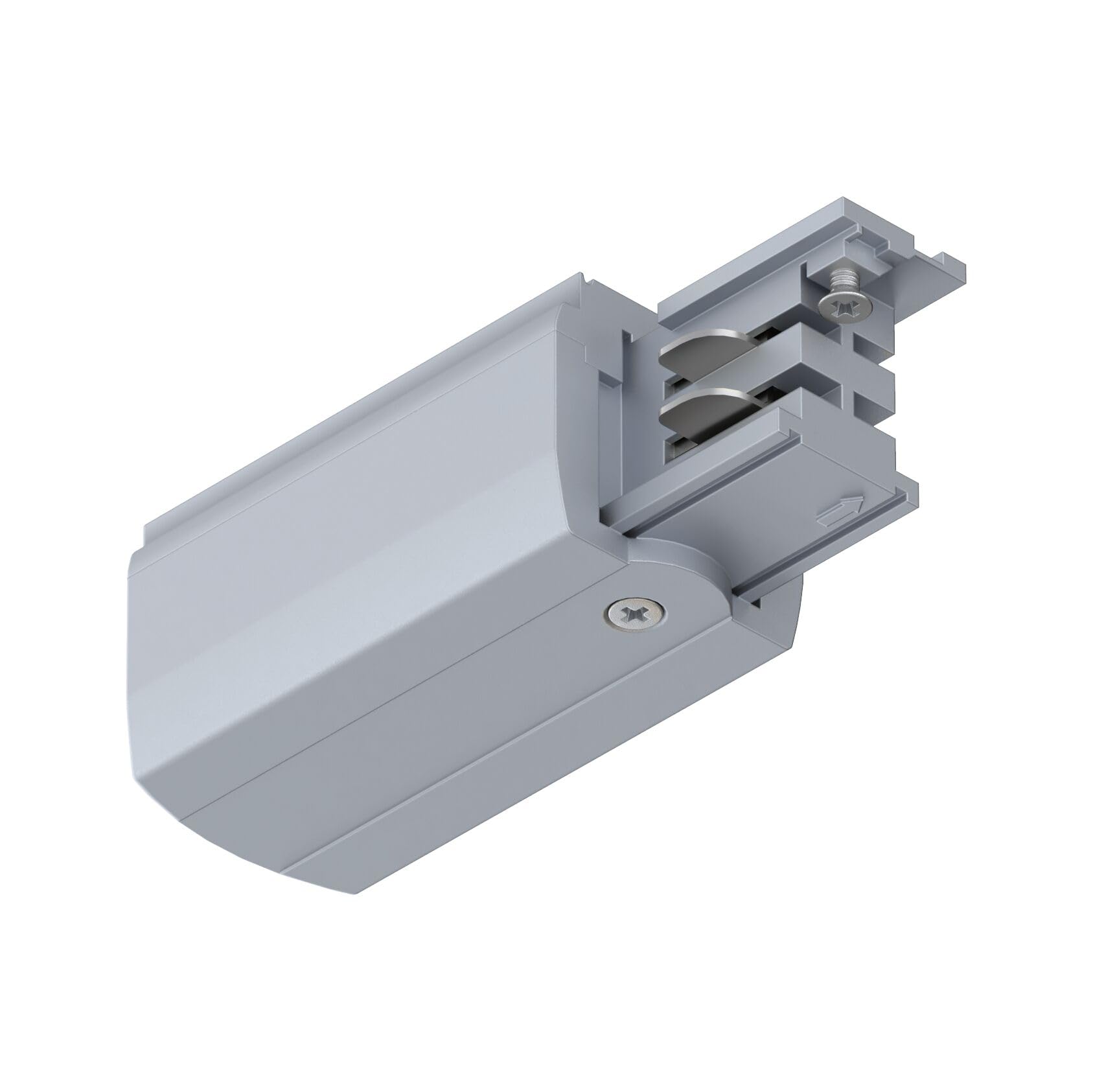 Paulmann ProRail3 91359 Rail System Feed End Left 99.5 x 35 mm Max. 3,680 W Silver Ceiling Rail Metal/Plastic
