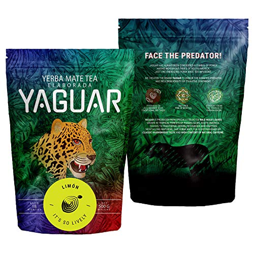 Mate Tee Yaguar Limón 500g Mate Tee Mit Zitrone Brasilianischer Mate Tee Glutenfrei Vegan – Bild 5