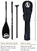 Super Paddles Pure Carbon Fiber SUP Paddle - 3-Piece Adjustable Stand Up Paddle with Paddle Bag Carbon Fiber Series Elite - Carbon Fiber Blade & Shaft