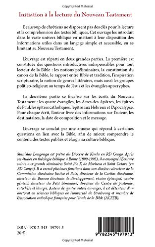 Amazon Fr Initiation A La Lecture Du Nouveau Testament Longonga Stanislas Livres