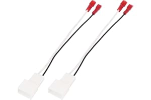 X AUTOHAUX 2pcs Car Speaker Connector Harness Adapter 72-8104 for Toyota Corolla 1993-2008 2013-2015 for Scion tC 2010-2012