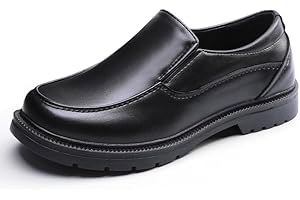 HOMEHOT Boys Dress Shoes Slip-On Loafers for Church Party Wedding School Shoes(Big Kid)