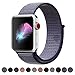 HILIMNY Compatible for Apple Watch Band 38mm, New Nylon Sport Loop, with Hook and Loop Fastener, Adjustable Closure Wrist Strap, Replacement Band Compatible for iwatch, 38mm, Midnight Blue