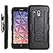 Alcatel One Touch Fierce XL / Alcatel OneTouch Flint / Alcatel OneTouch Pixi Glory LTE Case, Starshop [Dual Layers] Kickstand With [Premium Screen Protector] Locking Belt Clip (Black)