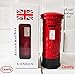 Coin Bank, Cafurty Metal Britain London Street Red Mailbox Piggy Bank Postbox Money Box for Decoration - 7