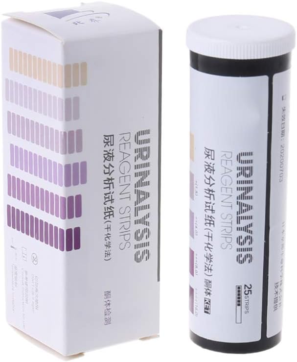 Autone 25 Strips/Set Ketone Test Strips Urine Tester Reagent Strip Anti-VC Test-Atkins Diet Weight Loss Analyze Analysis Urinary URS-1K Home Ketosis Tests