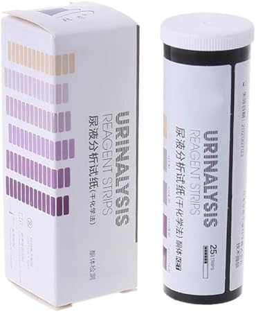 Autone 25 tiras/conjunto de tiras de teste de cetona, testador de urina, tira de reagente anti-VC,