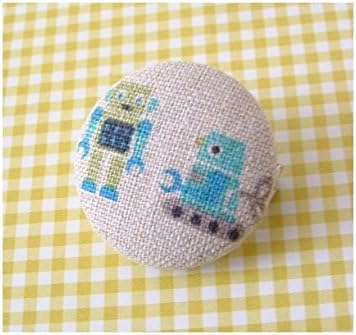 Small robot jewelry Pin Brooch ~ unique pin back button