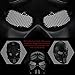 UNOMOR Halloween Tactical Airsoft Mask with Metal Mesh Eyes Protection for Party Costume - Black