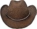 Simplicity Men's & Women's Western Style Cowboy / Cowgirl Straw Hat