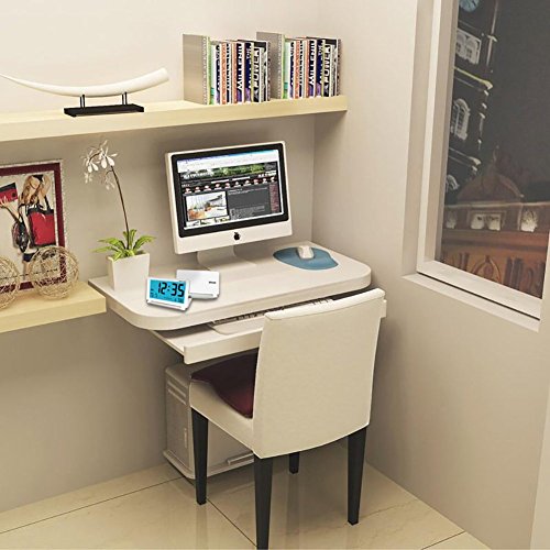 Alarm Clock, KLAREN Travel Clock LCD Mini Digital Desk Folding Electronic Alarm with Blue Backlight White - Thumbnail 5