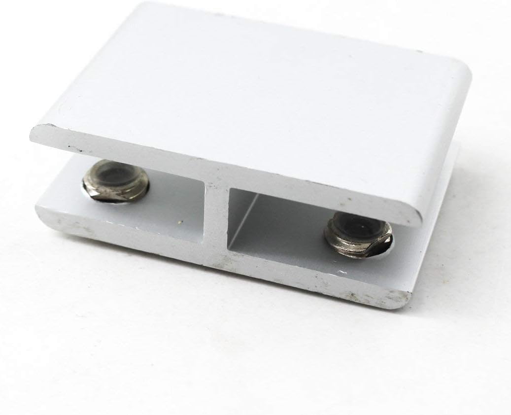 Glass Clamp Aluminium Alloy Glass Support Bracket Fit for 10-12mm Glass Thickness Come with Screws (Pack of 4) - Image 4