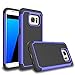 Galaxy S7 edge Case, Bestselling Shop Shock Absorbing Hybrid Rubber Plastic Impact Defender Rugged Slim Hard Case Cover Shell For Samsung Galaxy S7edge S VII G935 GS7edge (Blue/Black)
