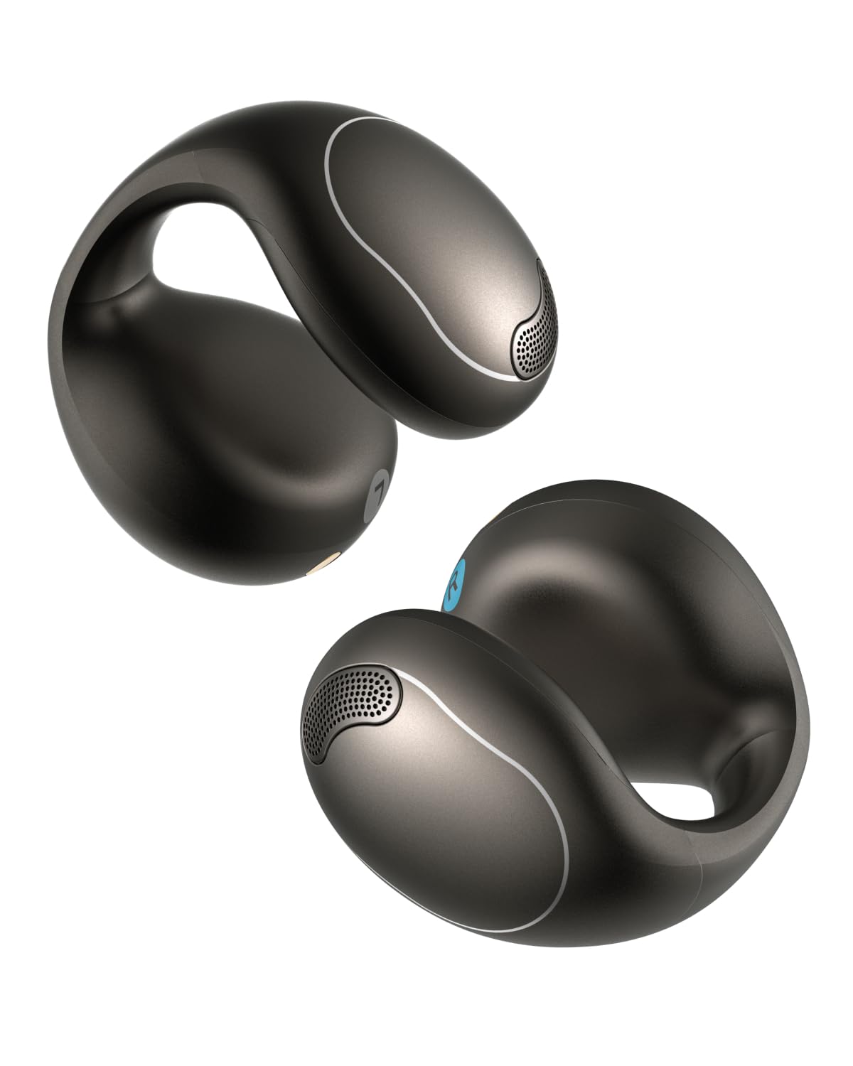 soundcore C40i von Anker, Open-Ear Earbuds, Clip-On Kopfhörer, flexibles Gelenk-Design, Tastensteuerung, federleichter Komfort, fester Halt mit ansteckbaren Ohrklammern, große Treiber für klaren Klang